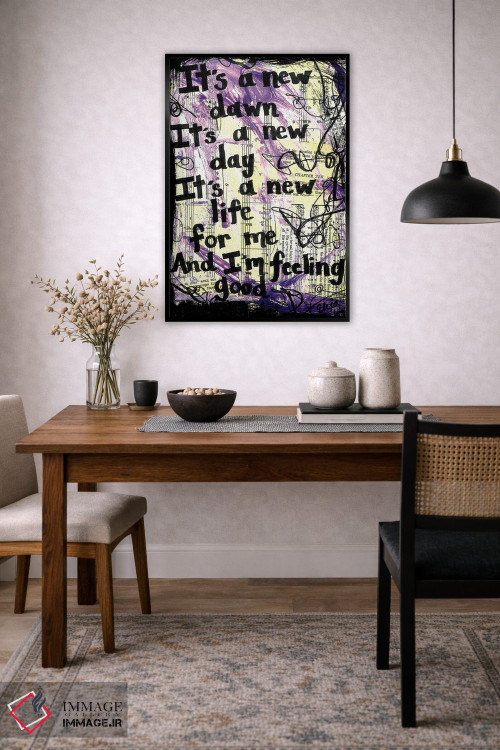 تابلو دکوراتیو احساس خوب اثر الکسا بانکرافت - D6B