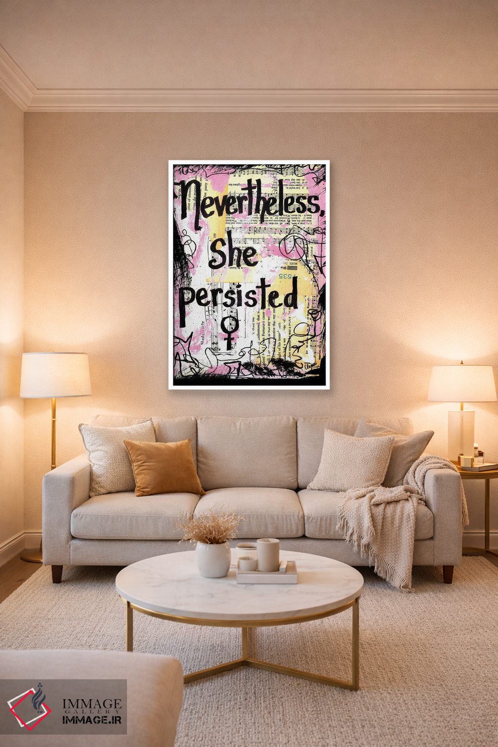 تابلو دکوراتیو با این همه او مقاومت کرد اثر الکسا بانکرافت - D2W