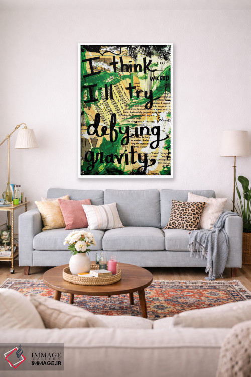 تابلو دکوراتیو به چالش کشیدن جاذبه اثر الکسا بانکرافت - D1W