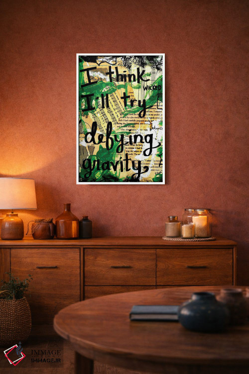 تابلو دکوراتیو به چالش کشیدن جاذبه اثر الکسا بانکرافت - D3W