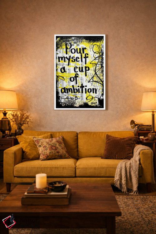 تابلو دکوراتیو ۹ تا ۵ اثر دالی پارتن - D1W