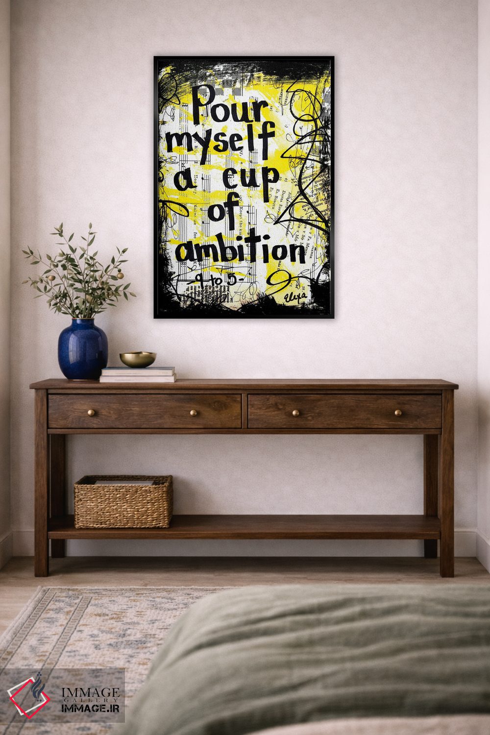 تابلو دکوراتیو ۹ تا ۵ اثر دالی پارتن - D4B