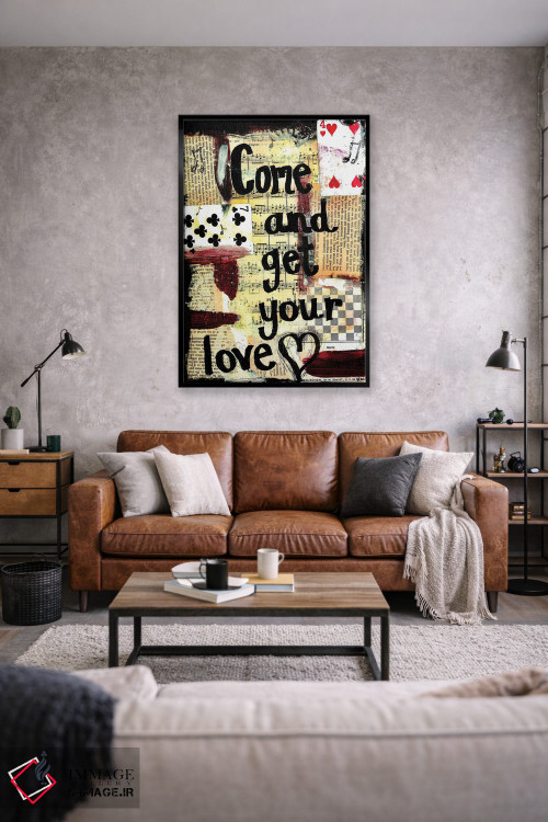 تابلو دکوراتیو بیا و عشقت را بگیر اثر الکسا بانکرافت - D2B