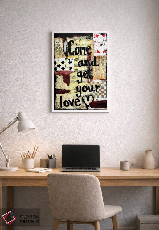 تابلو دکوراتیو بیا و عشقت را بگیر اثر الکسا بانکرافت - D1W