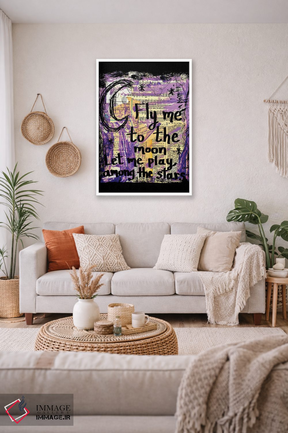 تابلو دکوراتیو مرا به ماه ببر اثر الکسا بانکرافت - D2W