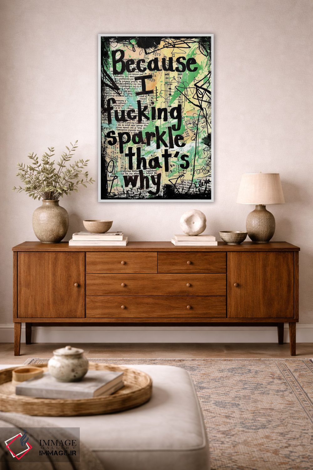 تابلو دکوراتیو درخشیدن اثر الکسا بانکرافت - D1W