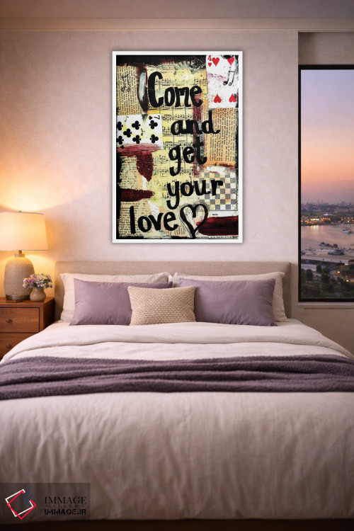 تابلو دکوراتیو بیا و عشقت را بگیر اثر الکسا بانکرافت - D3W
