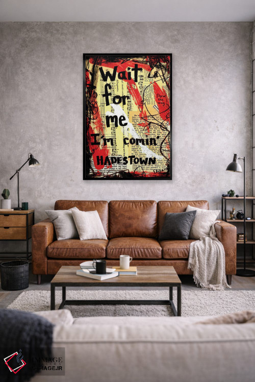 تابلو دکوراتیو منتظرم باش اثر الکسا بانکرافت - D2B