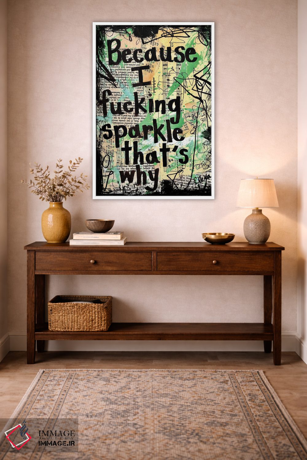 تابلو دکوراتیو درخشیدن اثر الکسا بانکرافت - D2W