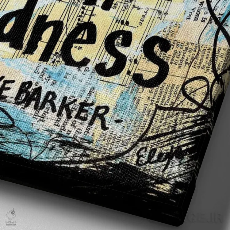 تابلو دکوراتیو جنون اثر الکسا بانکرافت - نمای نزدیک بافت بوم