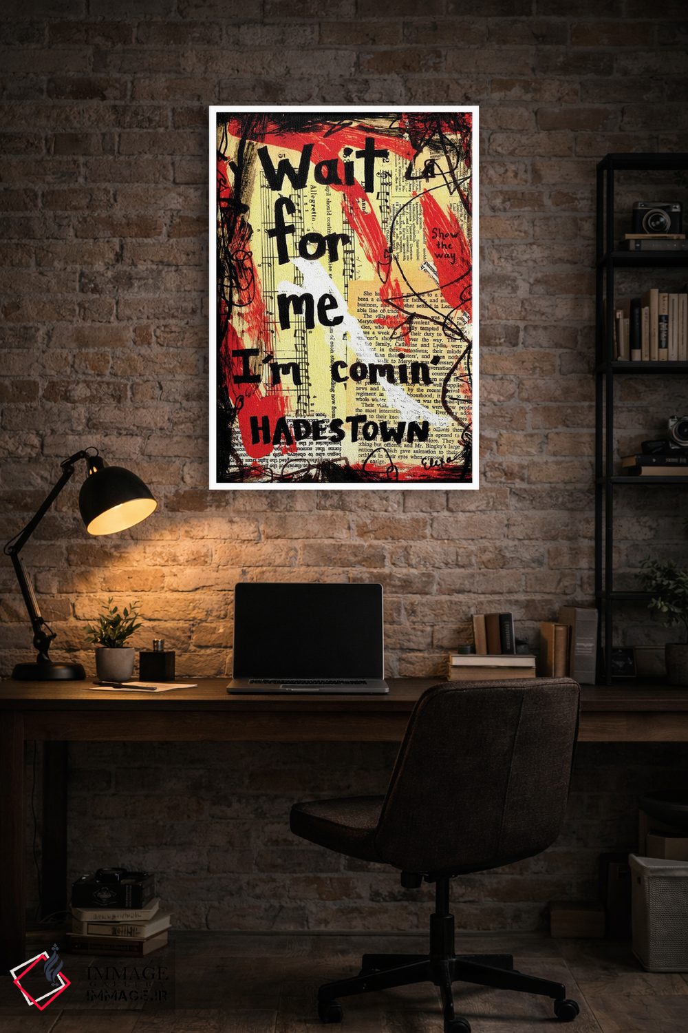 تابلو دکوراتیو منتظرم باش اثر الکسا بانکرافت - D4W