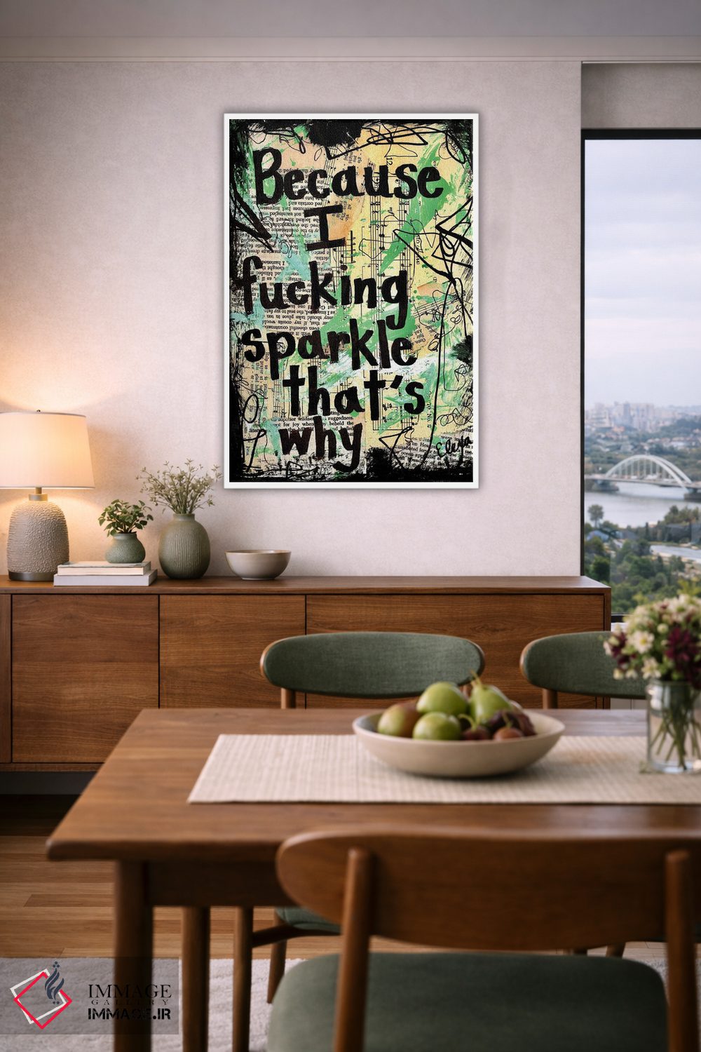 تابلو دکوراتیو درخشیدن اثر الکسا بانکرافت - D5W