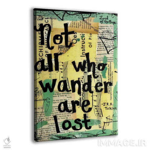 تابلو دکوراتیو سرگردانی اثر الکسا بانکرافت - نمای پرسپکتیو محصول