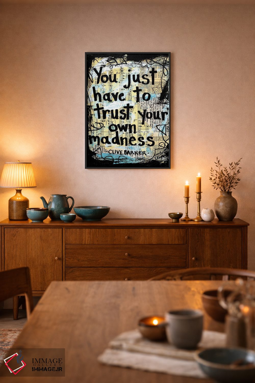 تابلو دکوراتیو جنون اثر الکسا بانکرافت - D4B