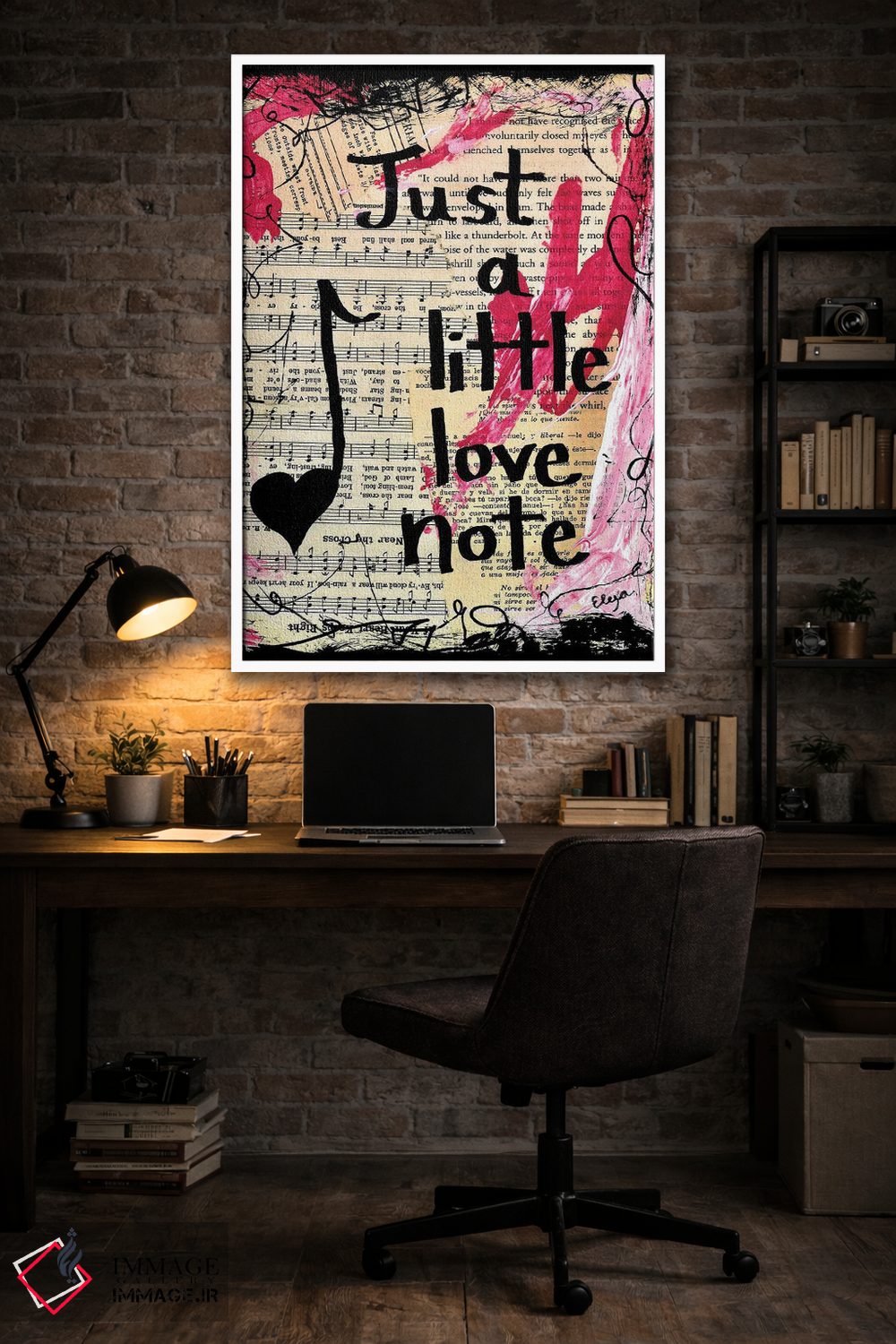 تابلو دکوراتیو یادداشت عاشقانه اثر الکسا بانکرافت - D3W