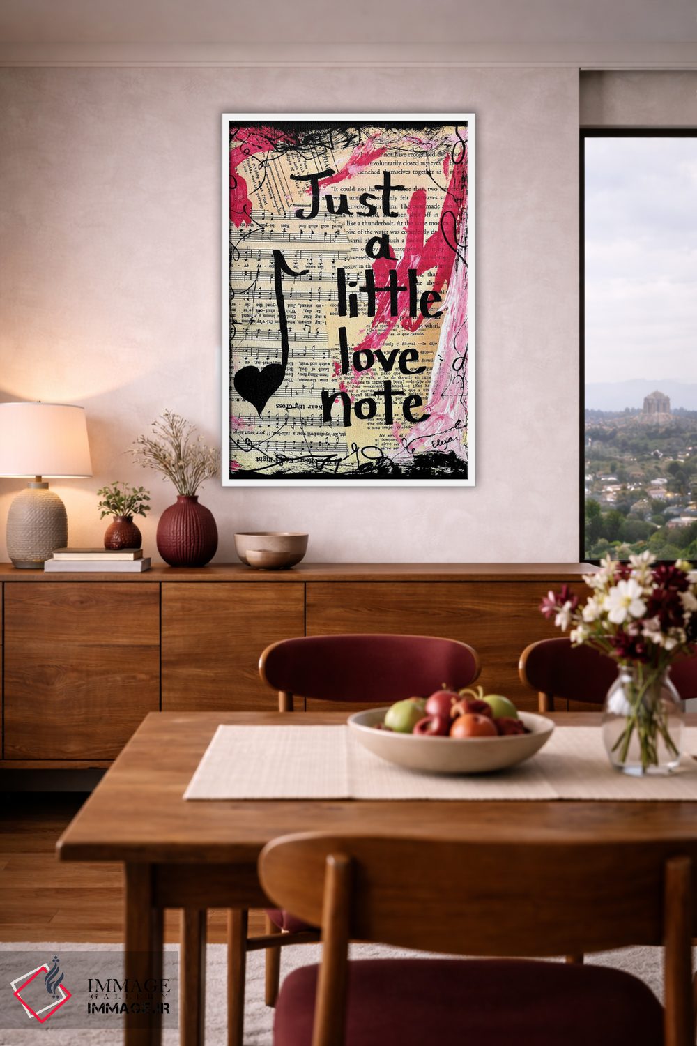 تابلو دکوراتیو یادداشت عاشقانه اثر الکسا بانکرافت - D4W