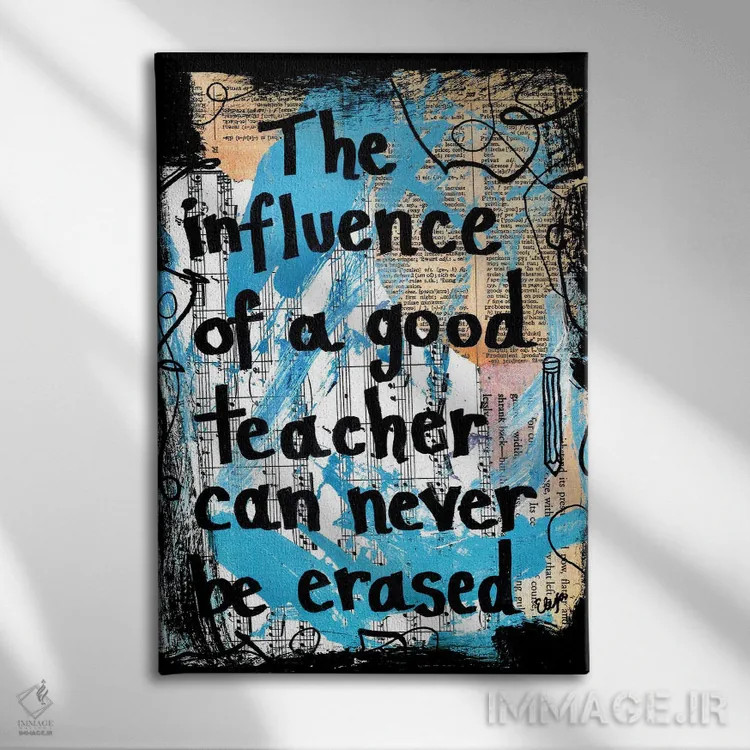 تابلو دکوراتیو معلم خوب اثر الکسا بانکرافت - نمای روبهرو روی دیوار