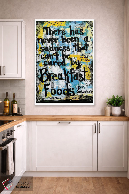 تابلو دکوراتیو صبحانه ران سوانسون اثر الکسا بانکرافت - D3W