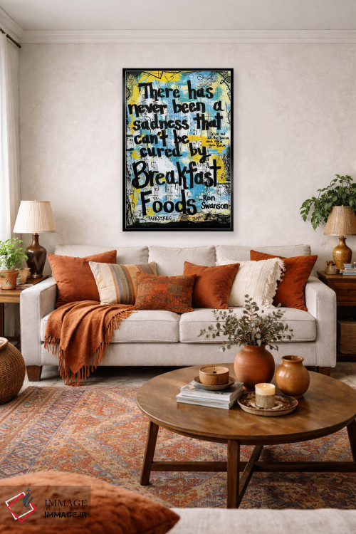 تابلو دکوراتیو صبحانه ران سوانسون اثر الکسا بانکرافت - D4B