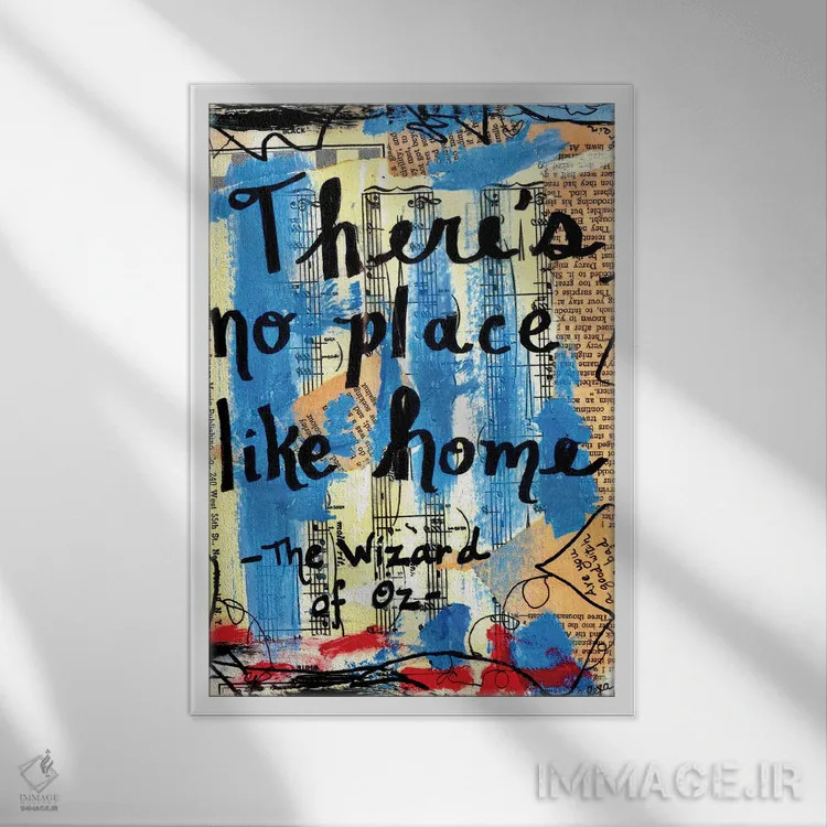 تابلو دکوراتیو خانه اثر الکسا بانکرافت - نمای قابدار سفید