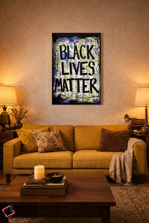 تابلو دکوراتیو جان سیاه پوستان مهم است اثر الکسا بانکرافت - D2B