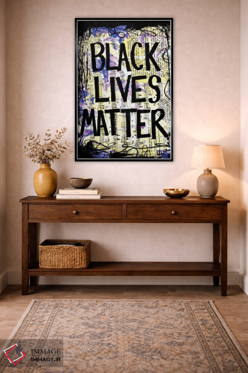 تابلو دکوراتیو جان سیاه پوستان مهم است اثر الکسا بانکرافت - D3B