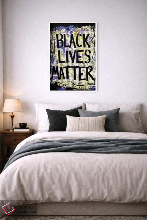تابلو دکوراتیو جان سیاه پوستان مهم است اثر الکسا بانکرافت - D4W