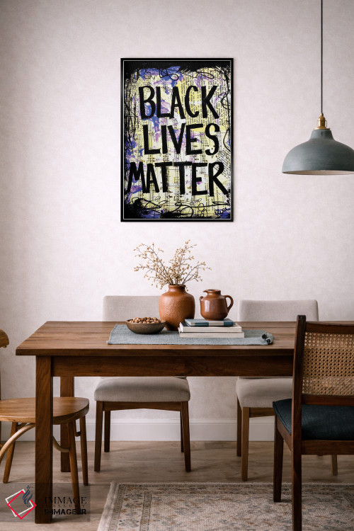 تابلو دکوراتیو جان سیاه پوستان مهم است اثر الکسا بانکرافت - D6B