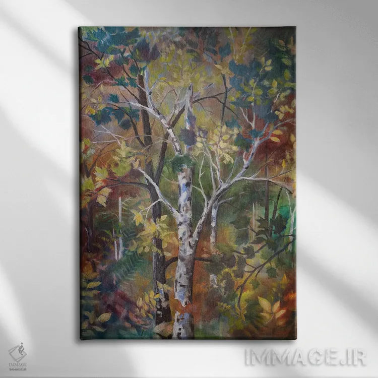 تابلو دکوراتیو گشتی در فتوسنتز اثر الیری ریـدال - نمای روبهرو روی دیوار