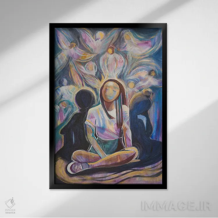 تابلو دکوراتیو اگر فقط می دانستیم اثر الیری ریـدال - نمای قابدار مشکی