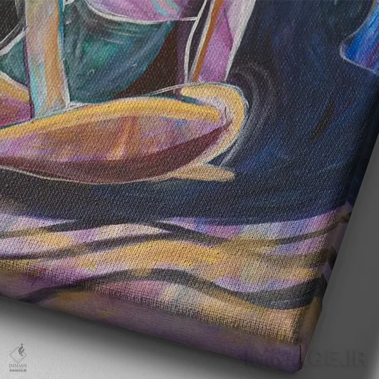 تابلو دکوراتیو اگر فقط می دانستیم اثر الیری ریـدال - نمای نزدیک بافت بوم