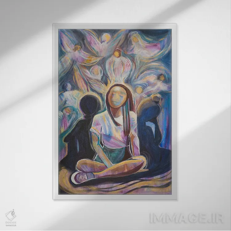 تابلو دکوراتیو اگر فقط می دانستیم اثر الیری ریـدال - نمای قابدار سفید