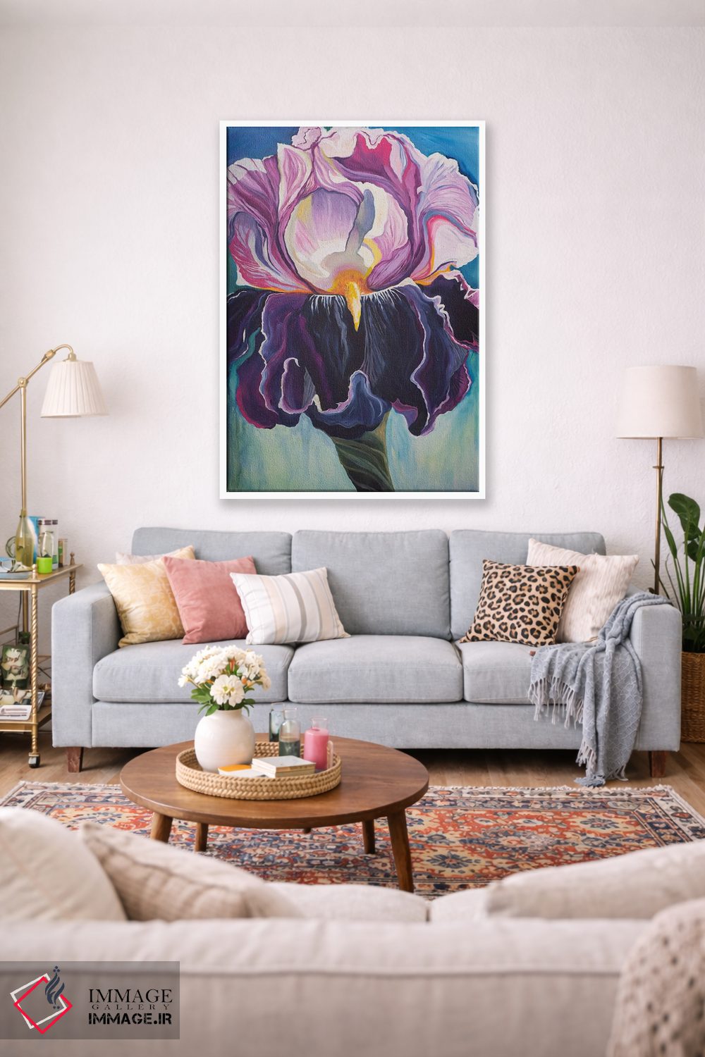 تابلو دکوراتیو زنبق، صلح و اشتیاق اثر الیری ریـدال - D1W