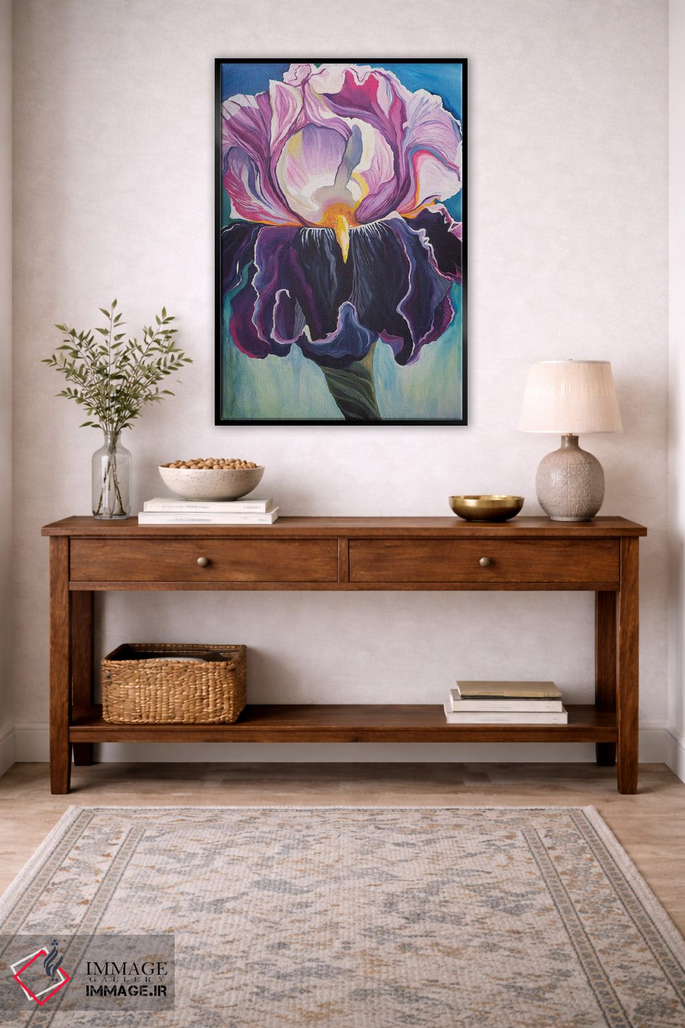 تابلو دکوراتیو زنبق، صلح و اشتیاق اثر الیری ریـدال - D4B