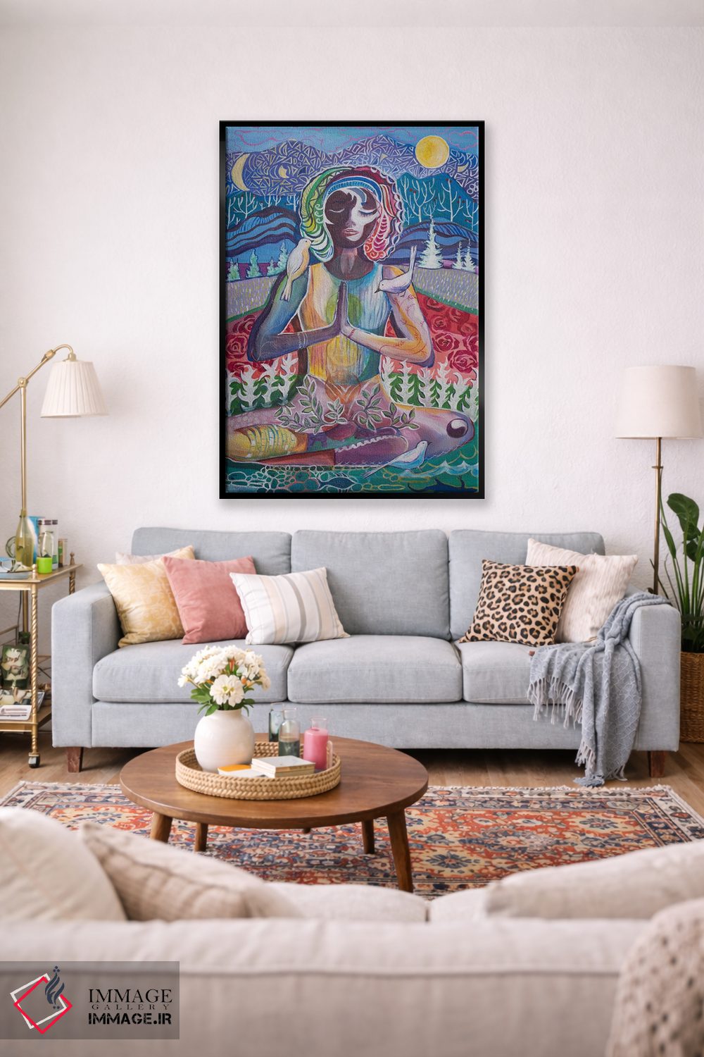 تابلو دکوراتیو انبوه رازآمیز اثر الیری ریـدال - D1B