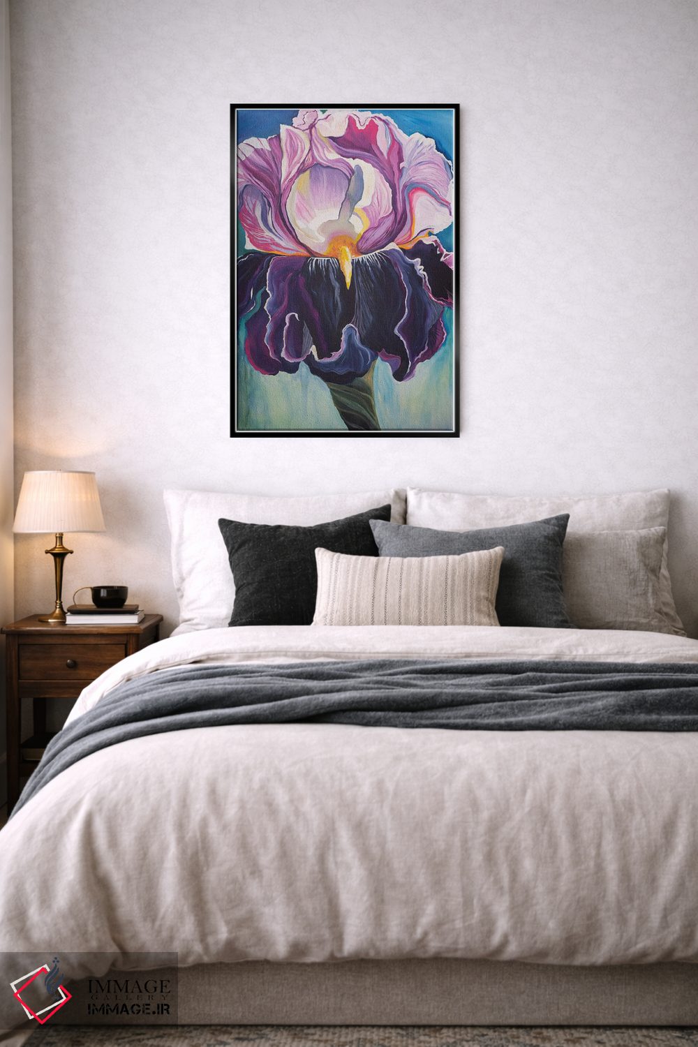 تابلو دکوراتیو زنبق، صلح و اشتیاق اثر الیری ریـدال - D6B