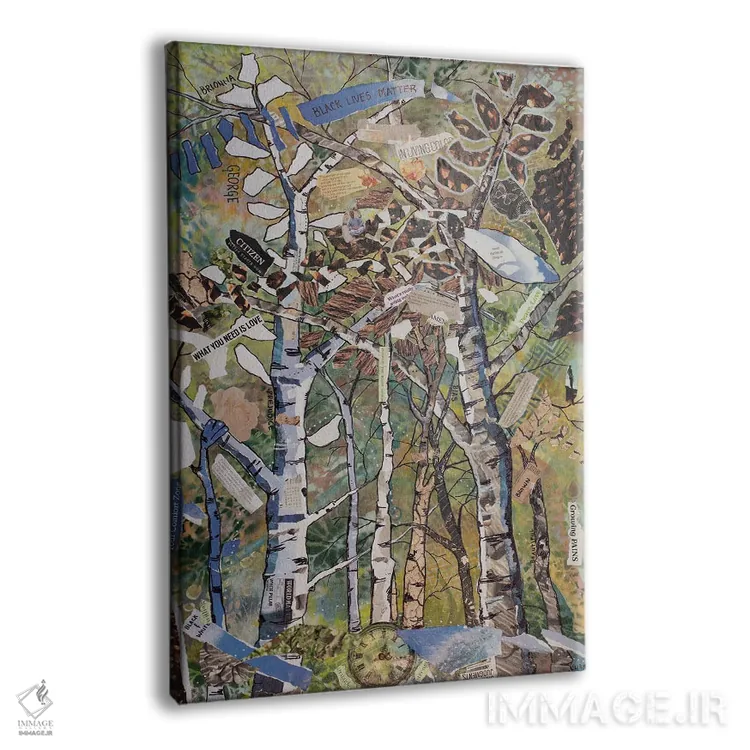 تابلو دکوراتیو بازتاب های نژادی اثر الیری ریـدال - نمای پرسپکتیو محصول