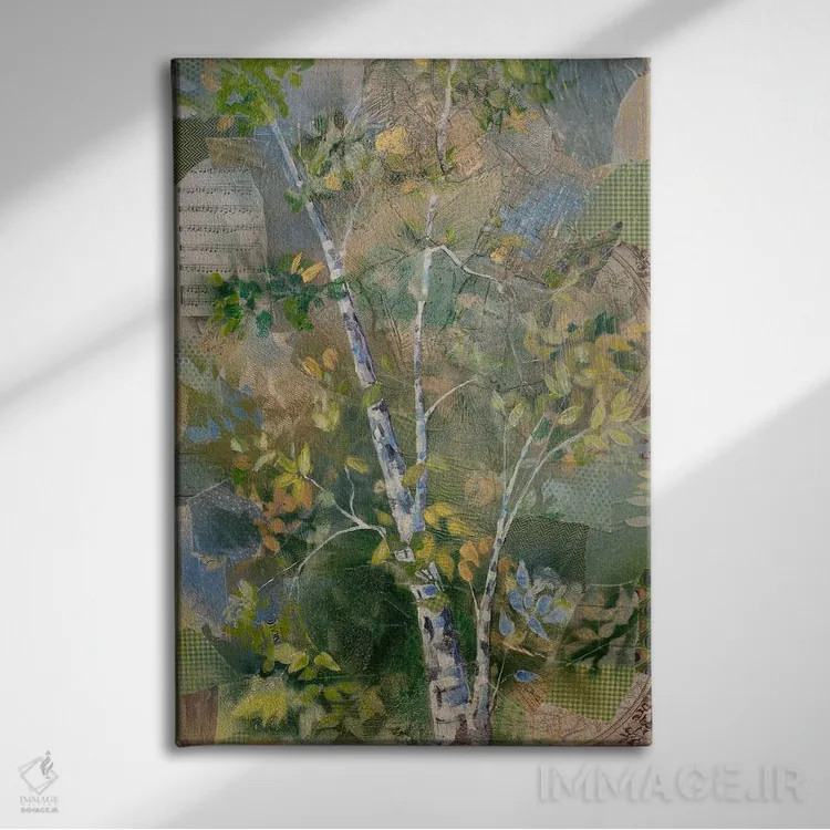 تابلو دکوراتیو آواز همزیستی اثر الیری ریـدال - نمای روبهرو روی دیوار