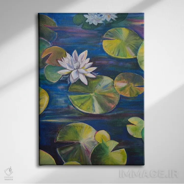 تابلو دکوراتیو آرام و پرطراوت اثر الیری ریـدال - نمای روبهرو روی دیوار