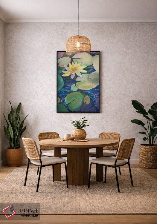 تابلو دکوراتیو آرامش بر جریان آب اثر الیری ریـدال - D5B