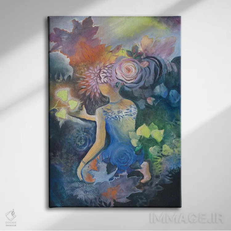 تابلو دکوراتیو کنجکاوی اثر الیری ریـدال - نمای روبهرو روی دیوار