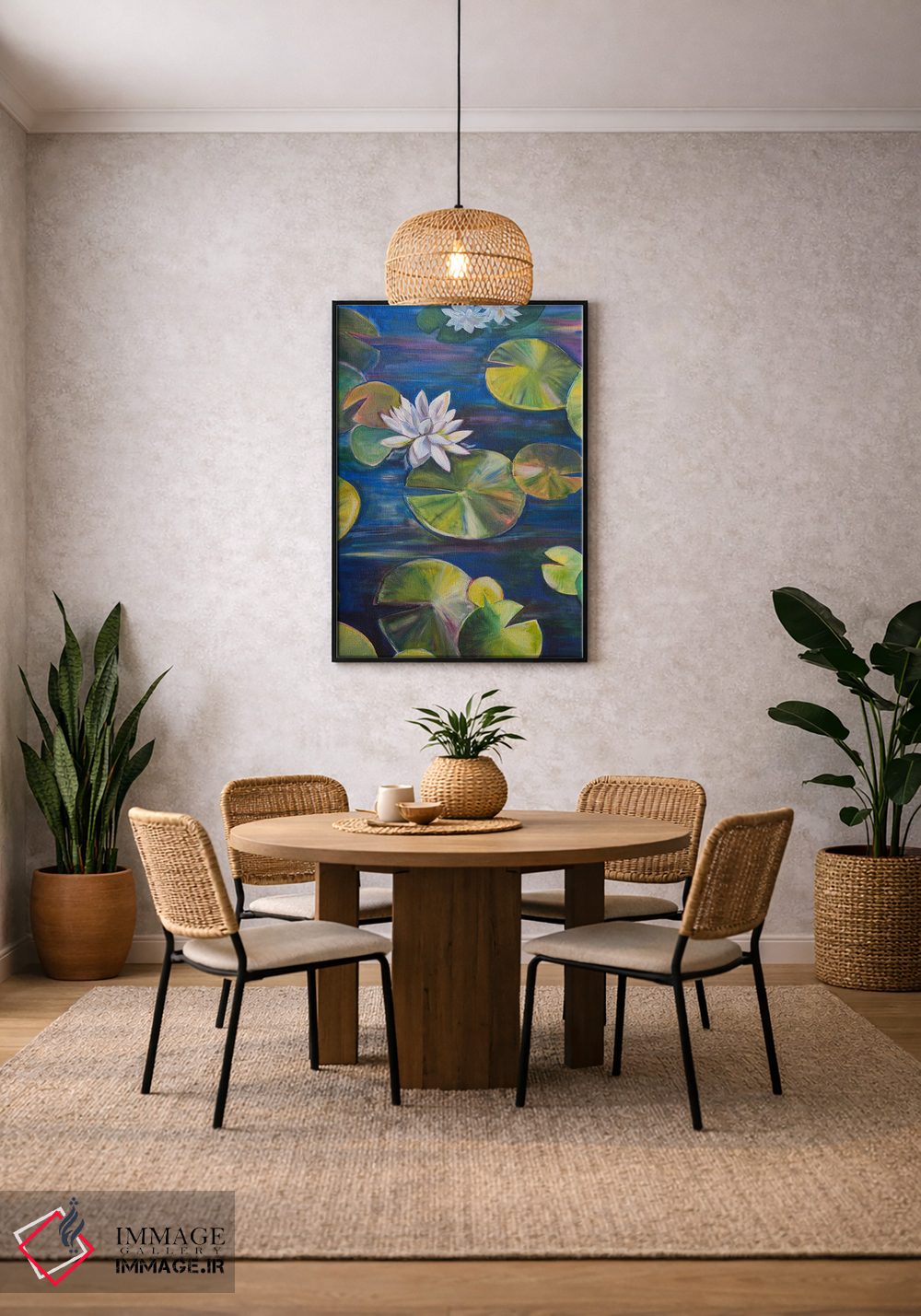تابلو دکوراتیو آرام و پرطراوت اثر الیری ریـدال - D5B