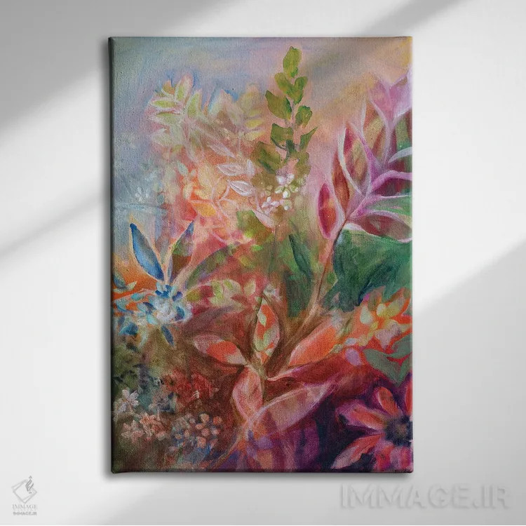 تابلو دکوراتیو حمام طبیعت ۳ اثر الیری ریـدال - نمای روبهرو روی دیوار