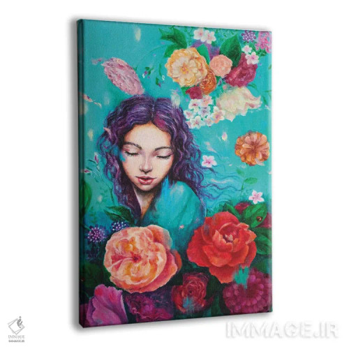 تابلو دکوراتیو گلبرگ های پرنده اثر یوری کیم - نمای پرسپکتیو محصول