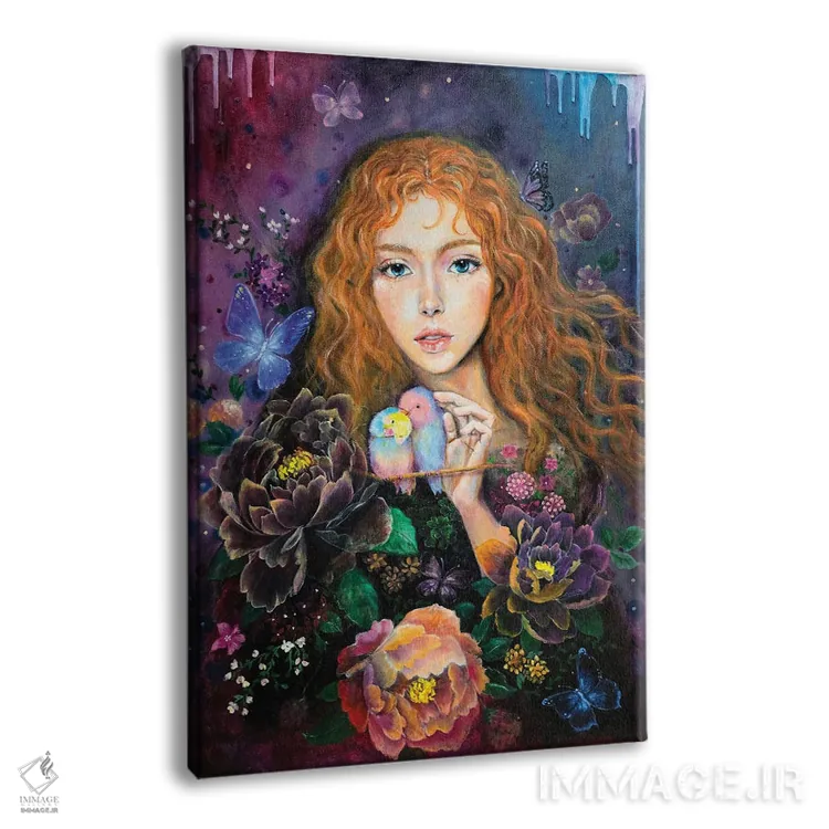 تابلو دکوراتیو باغ مخفی اثر یوری کیم - نمای پرسپکتیو محصول