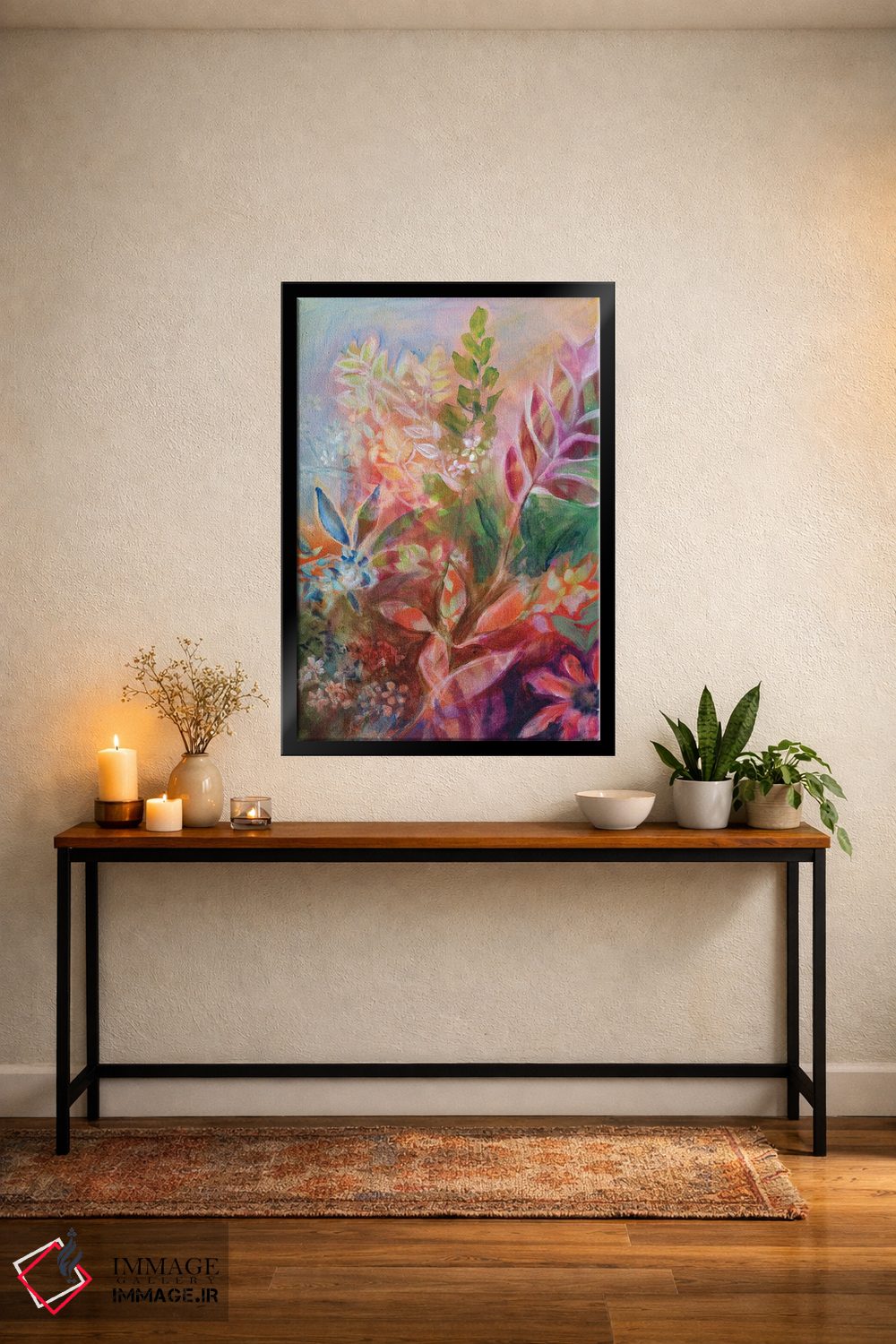 تابلو دکوراتیو حمام طبیعت ۳ اثر الیری ریـدال - D5B