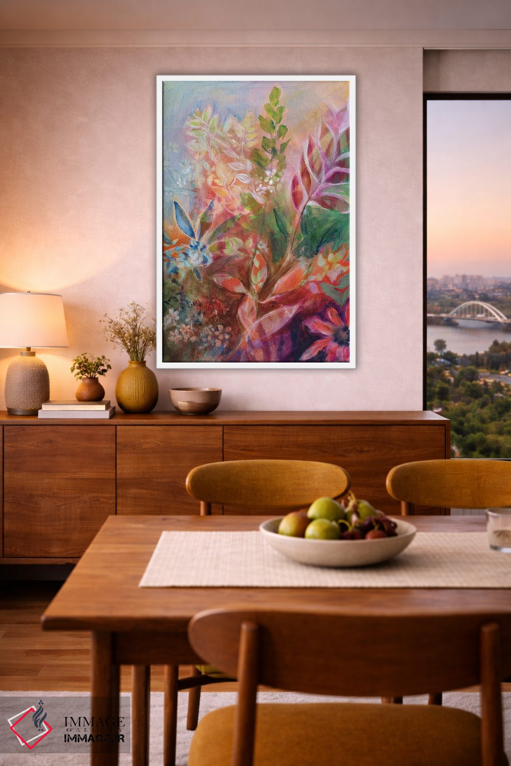 تابلو دکوراتیو حمام طبیعت ۳ اثر الیری ریـدال - D6W