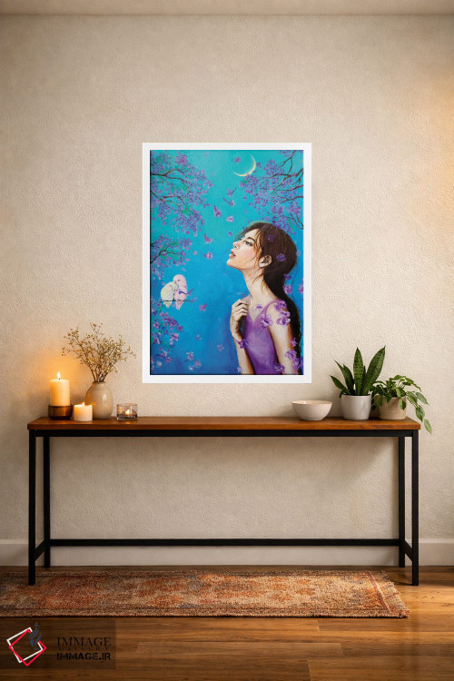 تابلو دکوراتیو دلتنگی: جاکارانداها اثر یوری کیم - D3W