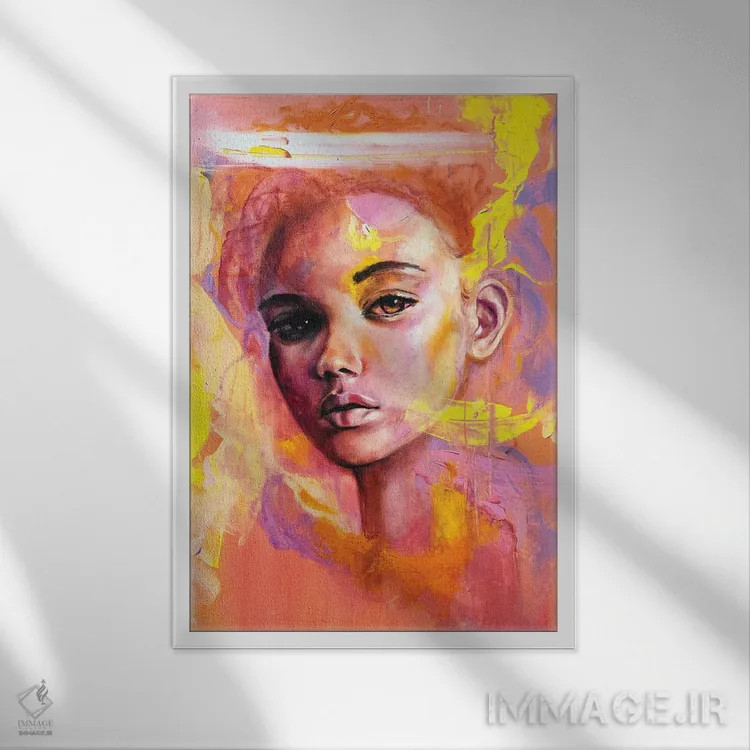 تابلو دکوراتیو شاید اثر یوری کیم - نمای قابدار سفید