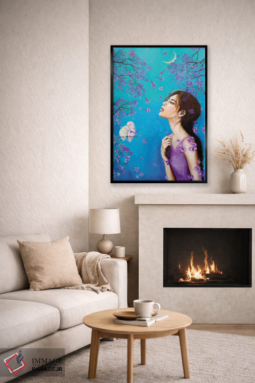 تابلو دکوراتیو دلتنگی: جاکارانداها اثر یوری کیم - D5B